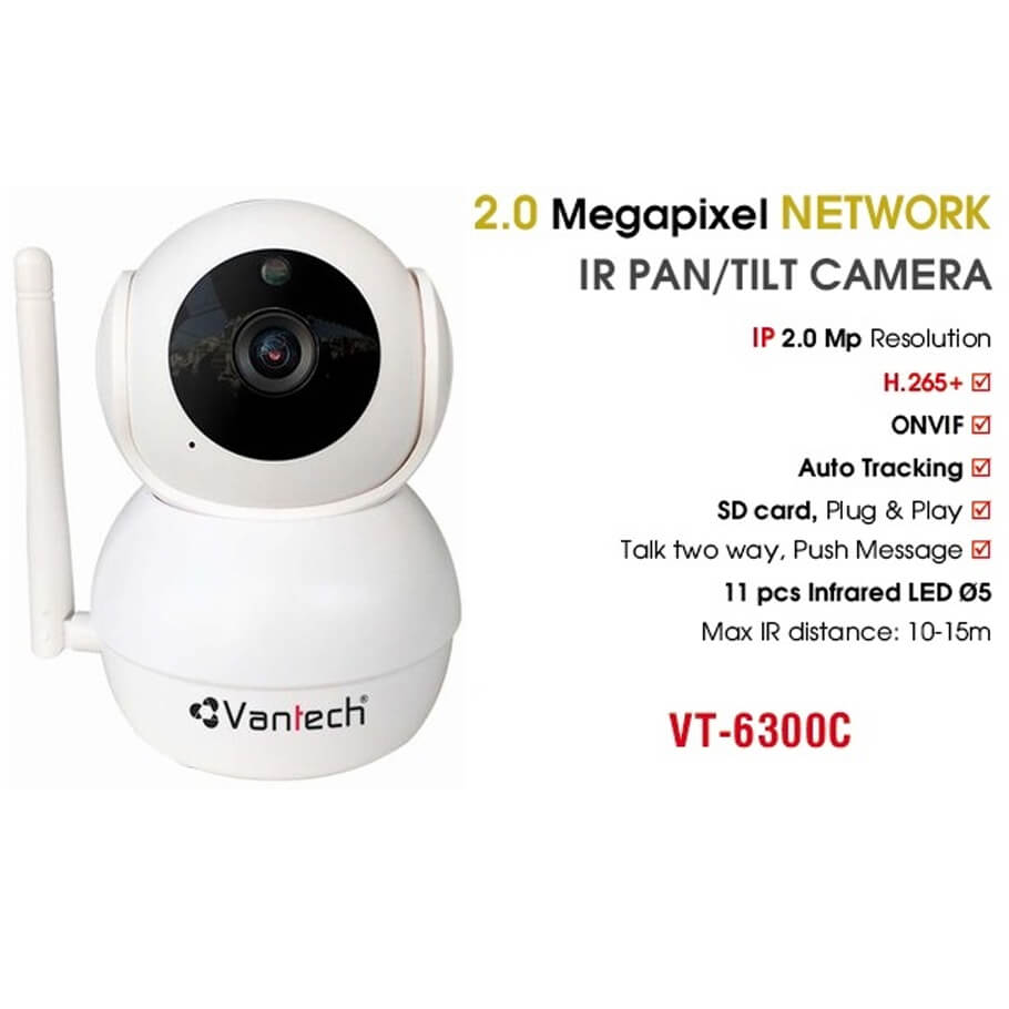 Camera IP 2.0MP VANTECH VT-6300C